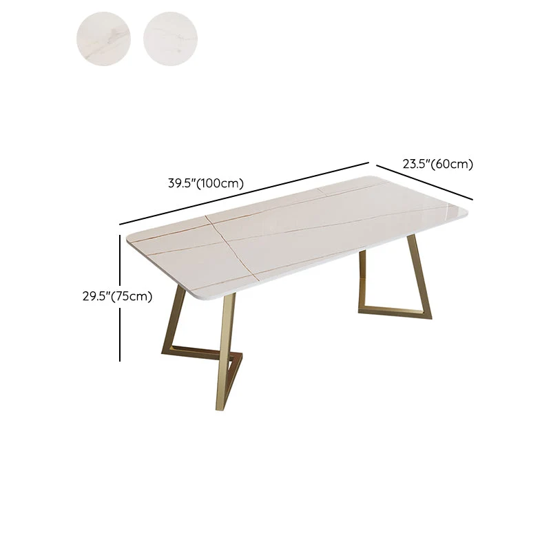 Glam Bureau d'écriture de 29,53 pouces de hauteur, base luge, doré Clearhalo