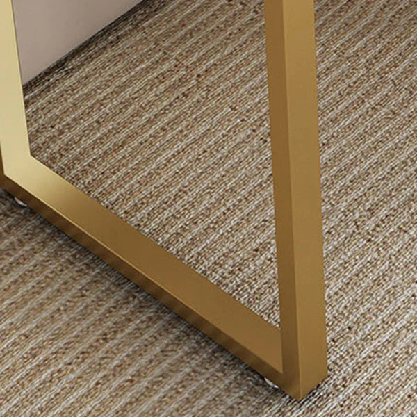 Glam Bureau rectangulaire en pierre de 29,53 po de haut avec tiroirs Clearhalo