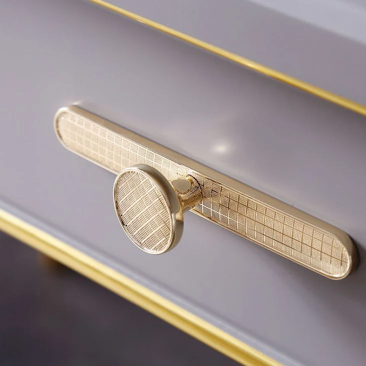Glam Style Parsons Bureau d'écriture incurvé avec 3 tiroirs Clearhalo