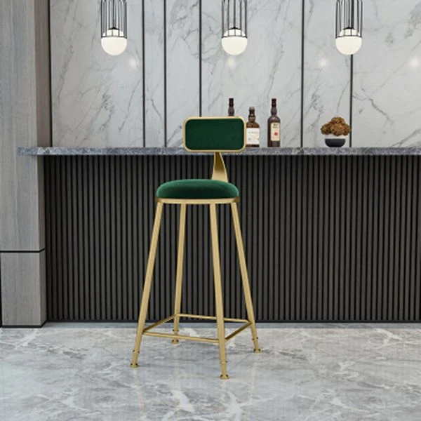 Glam Style Stone – ensemble de Table de bar rectangulaire avec pieds en métal, 1/2/3 pièces, pour la maison Clearhalo