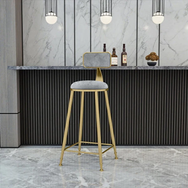 Glam Style Stone – ensemble de Table de bar rectangulaire avec pieds en métal, 1/2/3 pièces, pour la maison Clearhalo