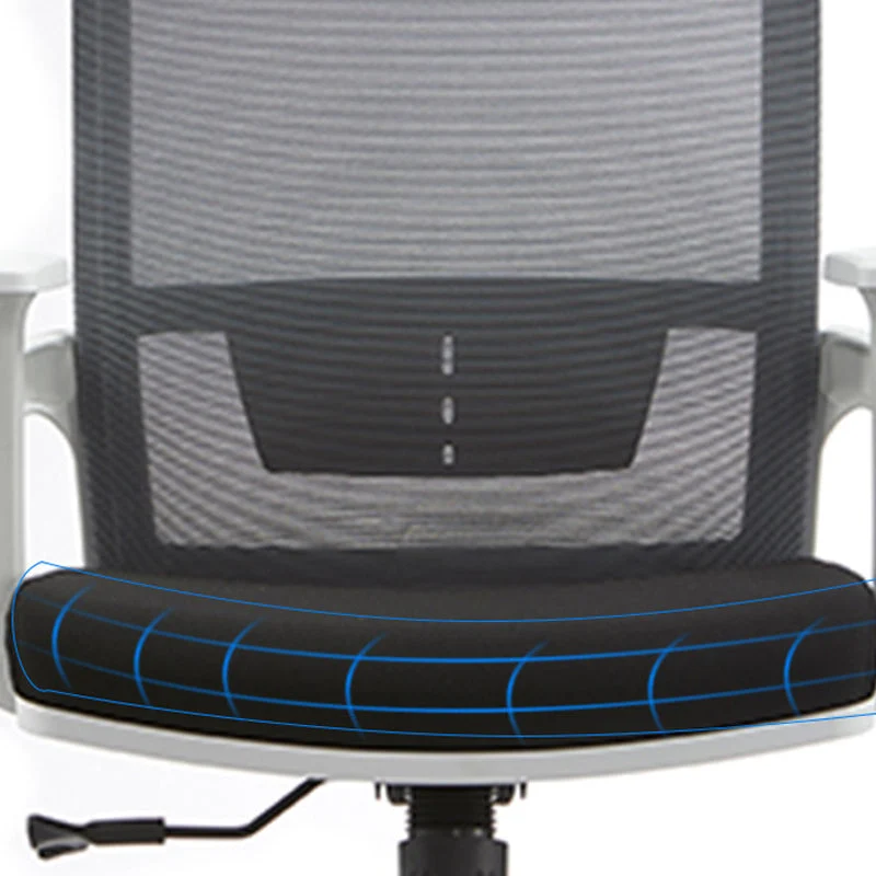 Glissière fixe moderne de chaise de bureau de bras aucune chaise de bureau ergonomique pénible Clearhalo