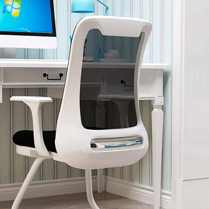 Les bras fixes de chaise de bureau moderne n'ont tapissé aucune chaise pénible Clearhalo