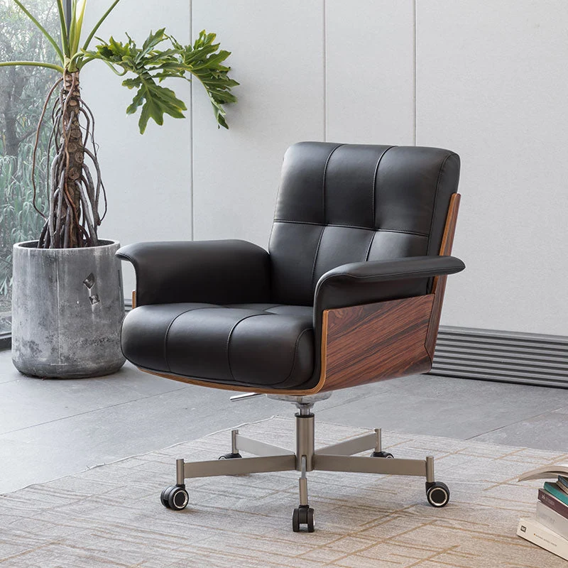 Les bras fixes de chaise de bureau moderne n'ont tapissé aucune chaise de bureau pénible Clearhalo
