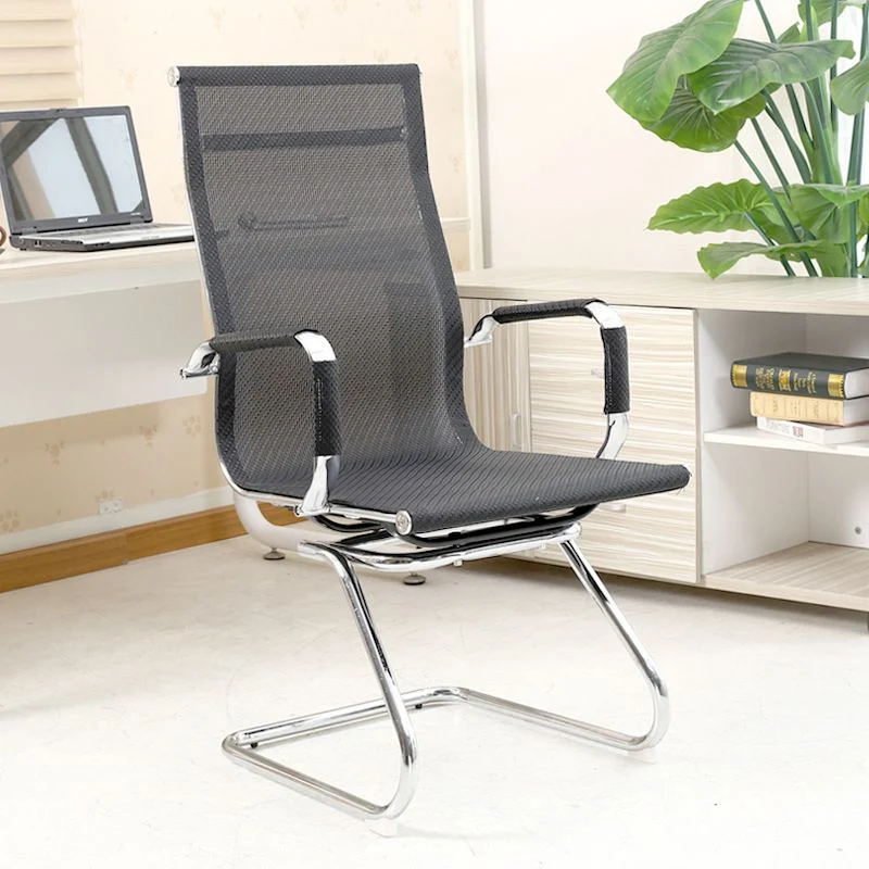 Les bras modernes ont inclus la chaise de bureau aucune chaise affligeante de cadre de Chrome Clearhalo