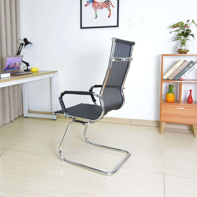 Les bras modernes ont inclus la chaise de bureau aucune chaise affligeante de cadre de Chrome Clearhalo