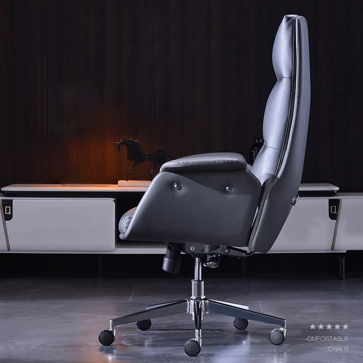 Les gestionnaires de bureau à dossier haut président la chaise de direction tapissée sans bras moderne Clearhalo