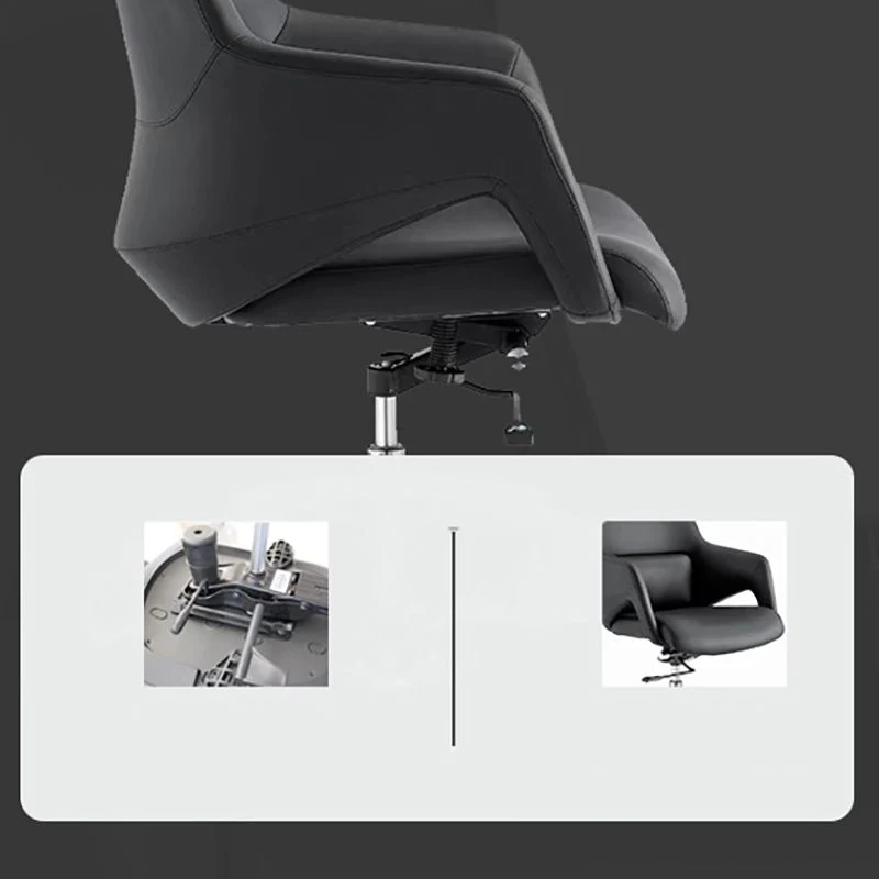 Les gestionnaires en cuir moderne président chaise de direction ergonomique pour le bureau Clearhalo