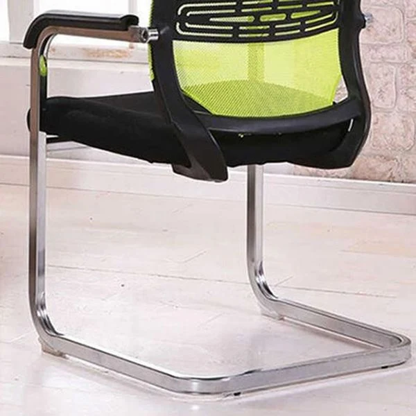 Maison fixe de chaise de bureau de dossier de mi de bras aucune chaise de bureau de maille de roues Clearhalo