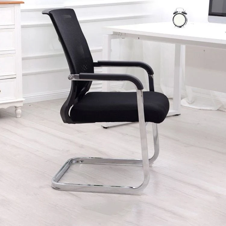 Maison fixe de chaise de bureau de dossier de mi de bras aucune chaise de bureau de maille de roues Clearhalo