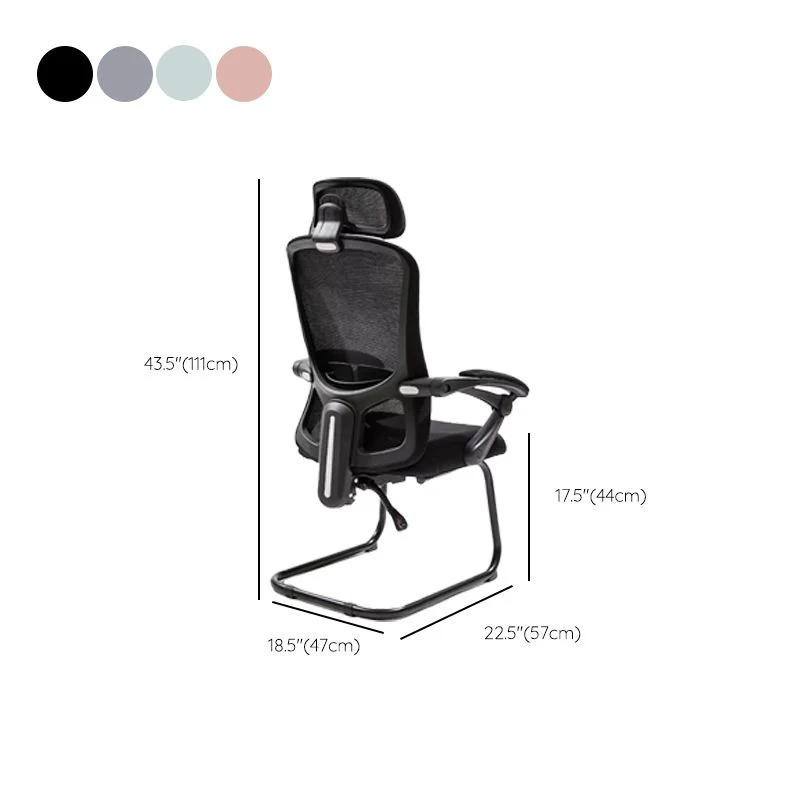 Mécanisme capitonné moderne d'inclinaison de chaise de bureau de bras aucune chaise ergonomique pénible Clearhalo