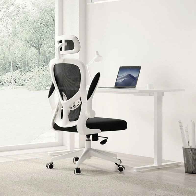 Mécanisme d'inclinaison de chaise à bras rembourré moderne, aucune chaise de bureau ergonomique pénible Clearhalo