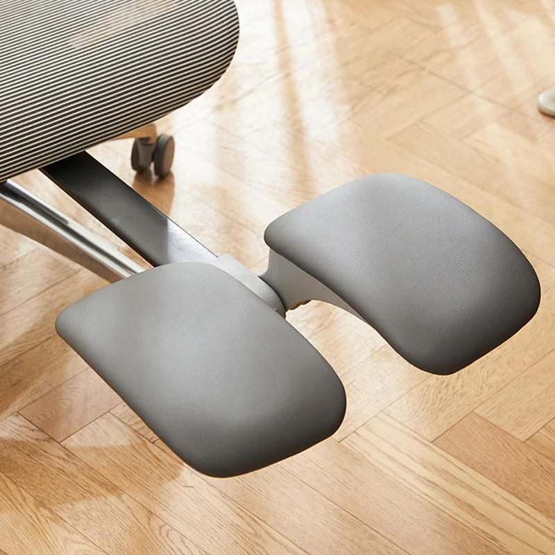 Mécanisme d'inclinaison de chaise de bureau à bras amovibles modernes, chaise de bureau sans détresse avec roues Clearhalo