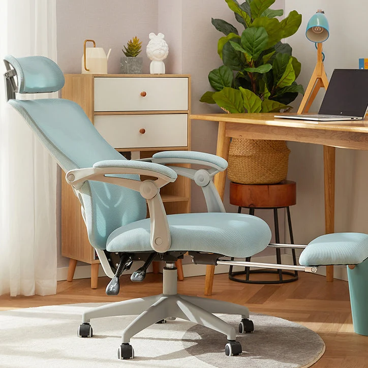 Mécanisme d'inclinaison de chaise de bureau moderne, chaise de bureau ergonomique sans détresse avec roulettes Clearhalo