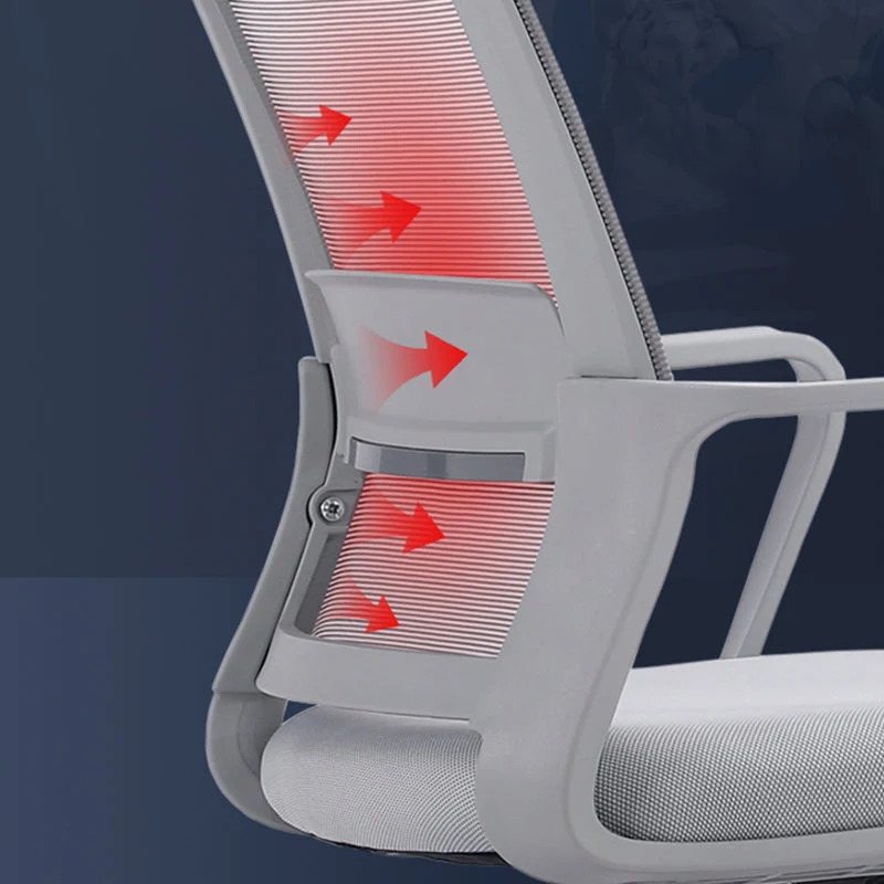 Mécanisme d'inclinaison de chaise coulissante moderne, chaise ergonomique sans détresse avec roulettes Clearhalo