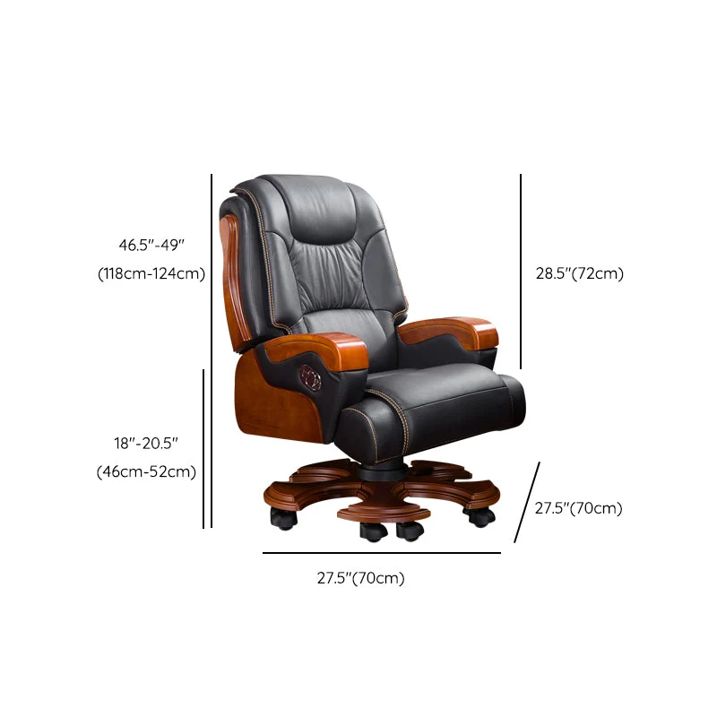 Mécanisme moderne d'inclinaison en cuir de chaise de bureau aucune chaise ergonomique affligeante de glissière Clearhalo