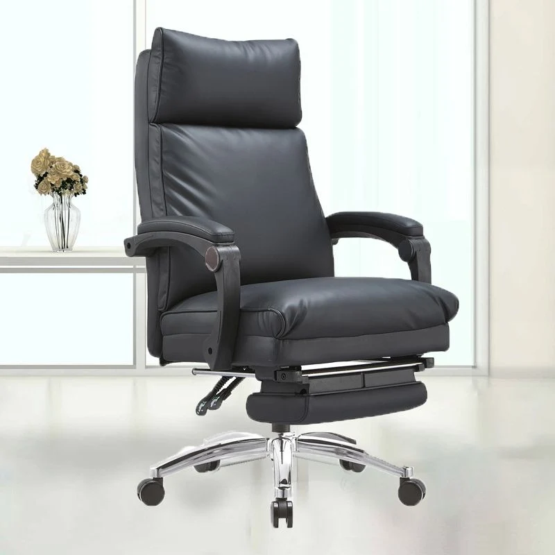 Mécanisme rembourré moderne d'inclinaison de chaise de bureau de bras aucune chaise de bureau ergonomique pénible Clearhalo