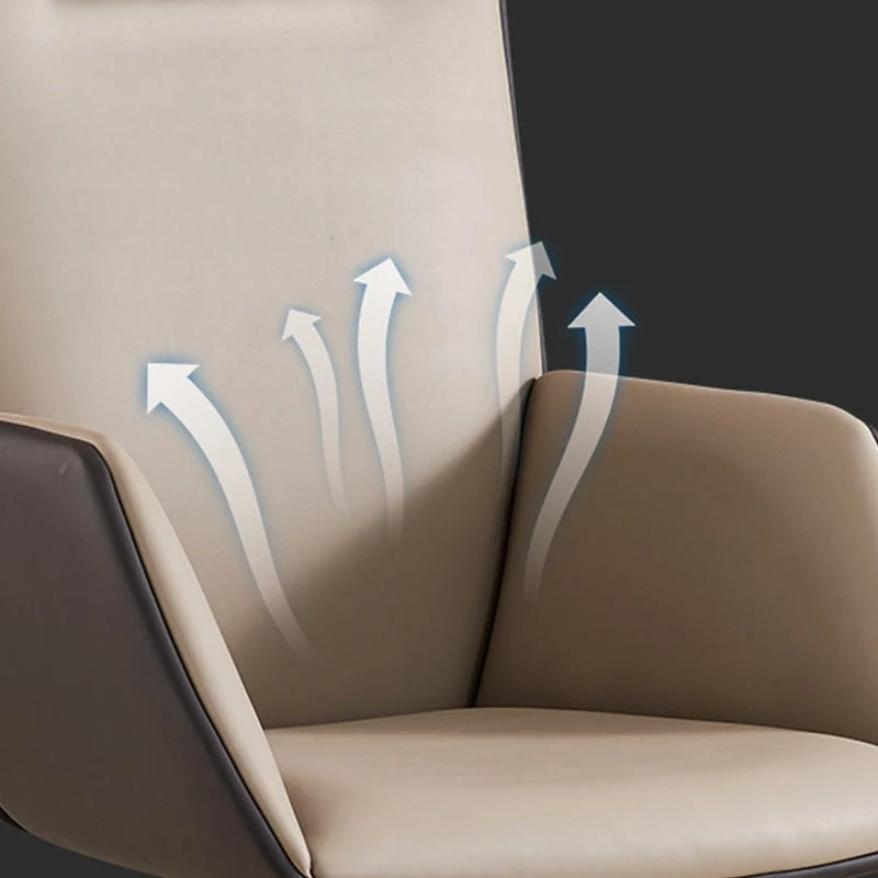 Mécanisme sans bras moderne d'inclinaison en cuir de chaise de bureau aucune chaise de bureau pénible Clearhalo