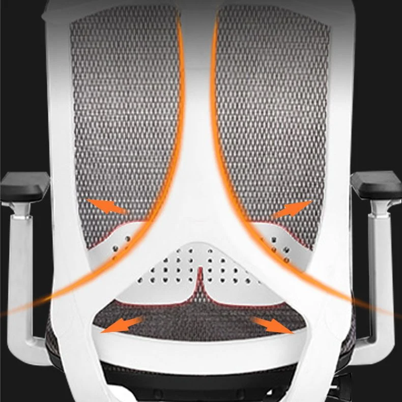Milieu rotatif moderne de maille de chaise de bureau/chaise de bureau à dossier élevé avec des roues Clearhalo