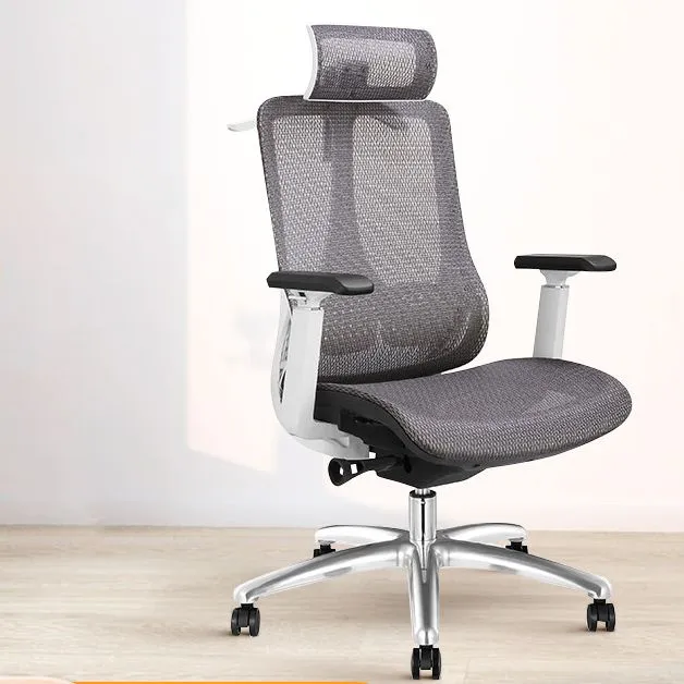 Milieu rotatif moderne de maille de chaise de bureau/chaise de bureau à dossier élevé avec des roues Clearhalo