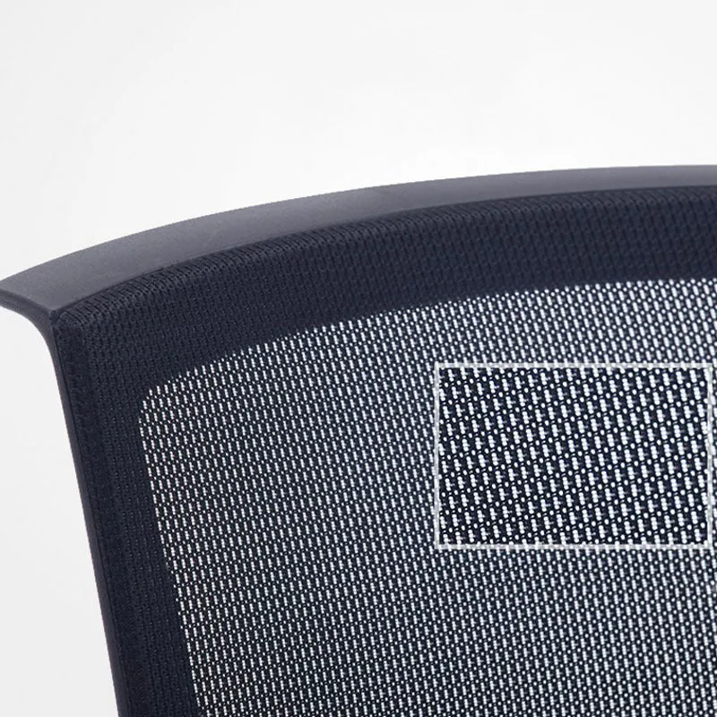 Noir aucune chaise de bureau de bras fixes matérielles de cadre en métal de chaise de bureau de roues Clearhalo