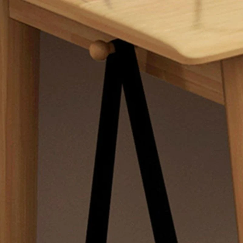 Parsons – bureau moderne en bois d'hévé, bureau d'écriture en bois massif pour la maison Clearhalo