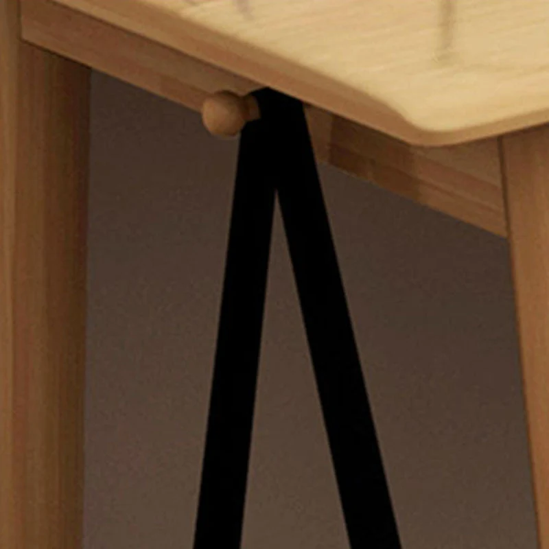 Parsons – bureau moderne en bois d'hévé, bureau d'écriture en bois massif pour la maison Clearhalo