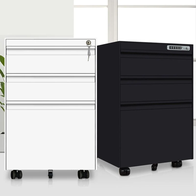 Piédestal contemporain de dossier de cadre en acier de classeurs avec le bureau de serrure Clearhalo