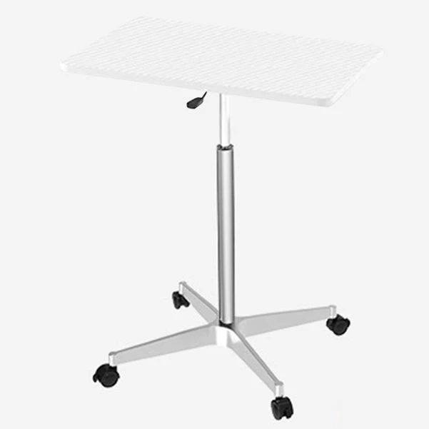 Pied de table de bureau rectangulaire réglable en hauteur avec roulettes Clearhalo