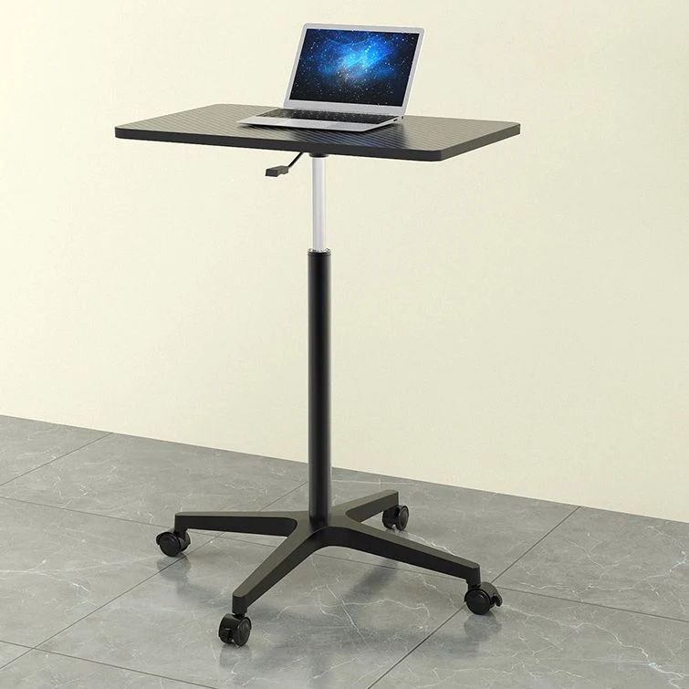 Pied de table de bureau rectangulaire réglable en hauteur avec roulettes Clearhalo