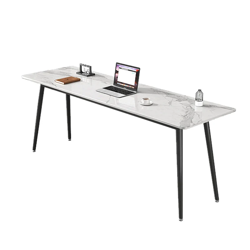 Plateau de bureau en pierre rectangulaire Bureau d'écriture moderne pour le bureau Clearhalo