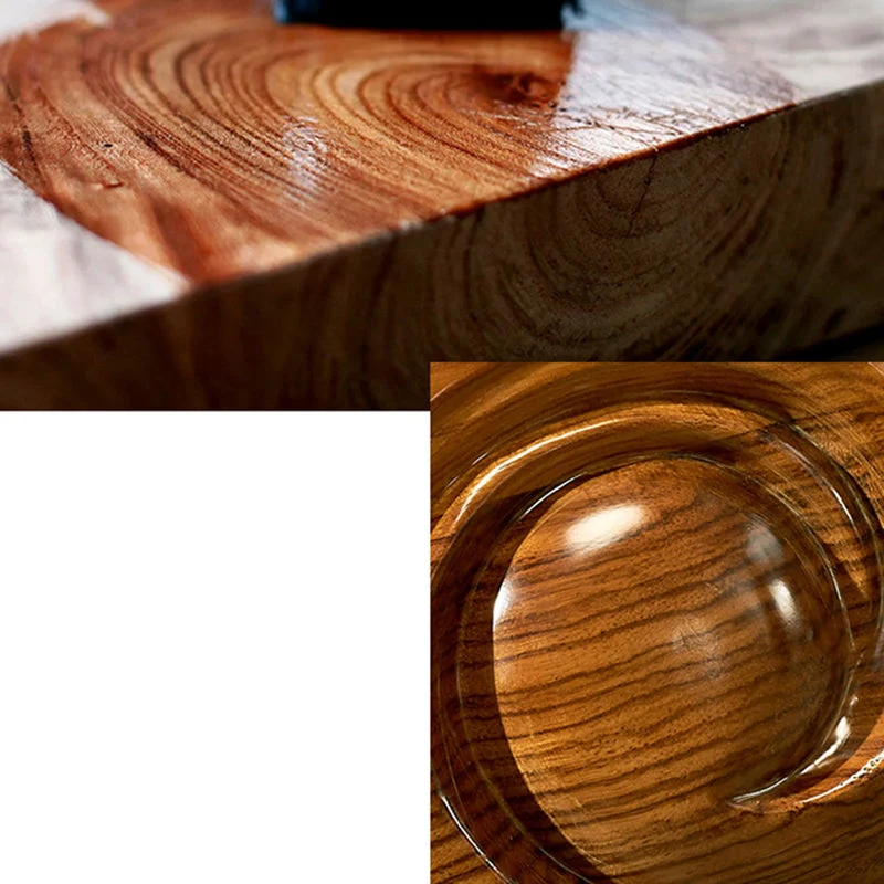 Plateau de clavier moderne, bureau d'ordinateur en bois massif, bureau à domicile avec tiroirs Clearhalo