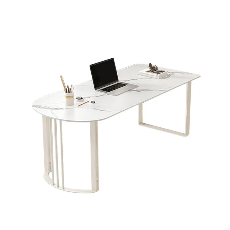 Péninsule Stone Top Bureau Bureau Bureau de style moderne pour le bureau Clearhalo