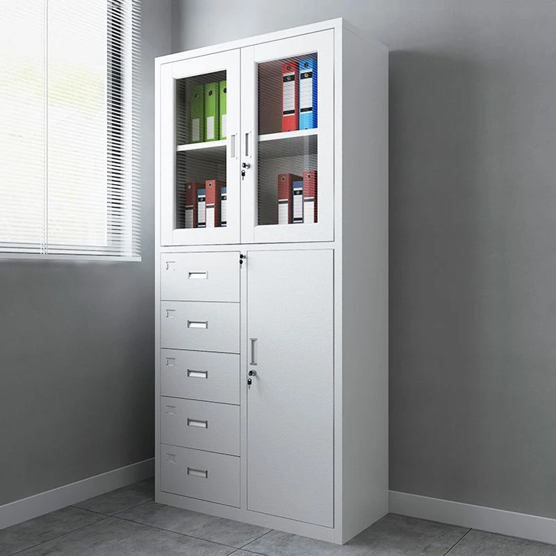 Rangement de serrure de meuble de classement blanc moderne pour la maison et le bureau Clearhalo