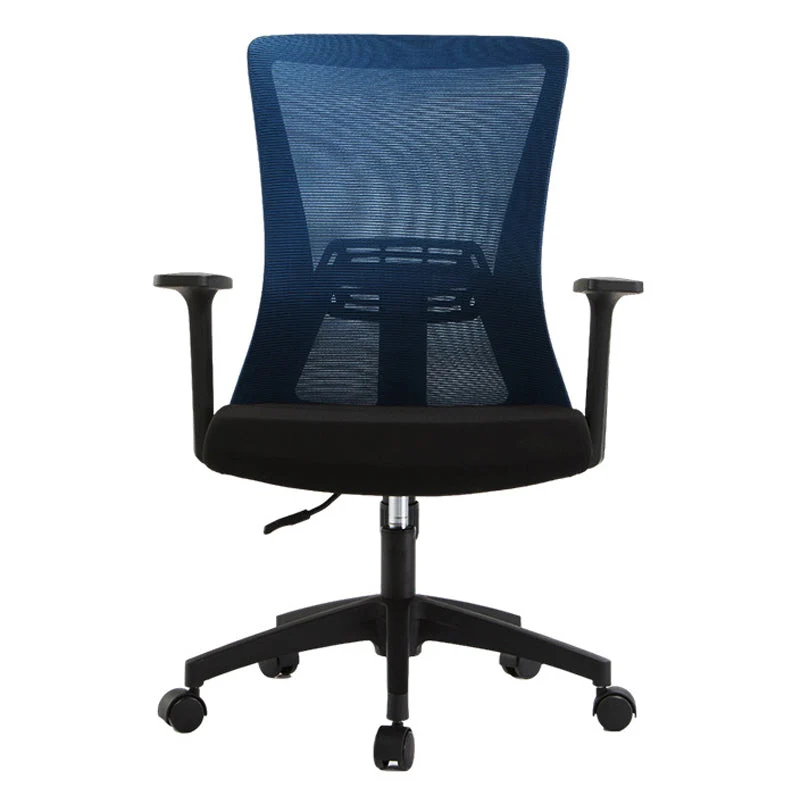 Roues fixes de chaise de dossier haut de bureau de microfibre de chaise de bureau de bras ergonomiques Clearhalo