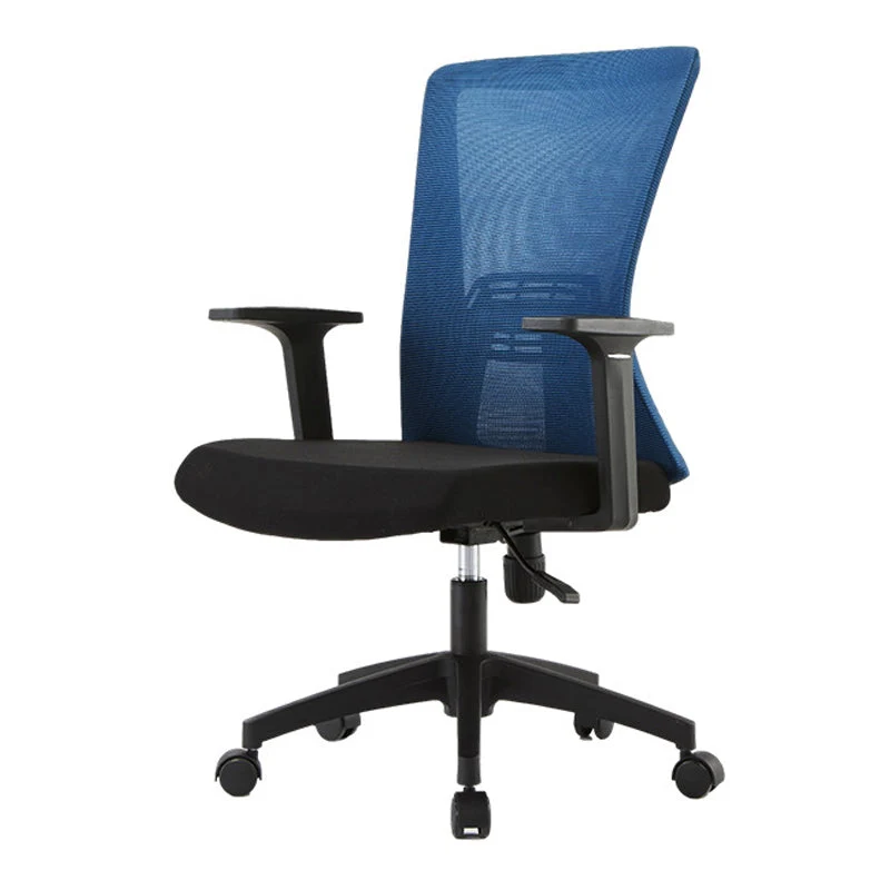 Roues fixes de chaise de dossier haut de bureau de microfibre de chaise de bureau de bras ergonomiques Clearhalo