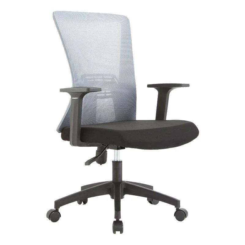 Roues fixes de chaise de dossier haut de bureau de microfibre de chaise de bureau de bras ergonomiques Clearhalo