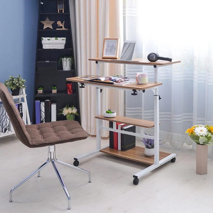 Table avec roulettes, hauteur réglable, taille de la planche avant et arrière Clearhalo