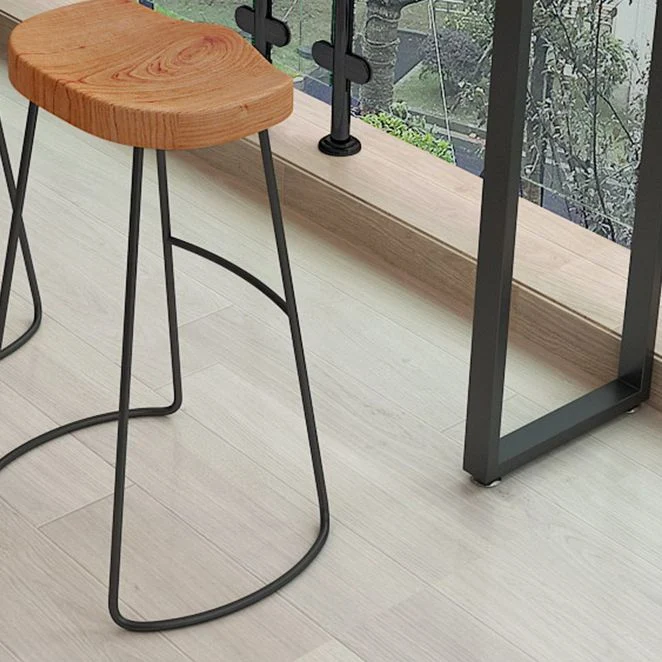 Table de bar moderne en bois 1/2/4 pièces, ensemble de table de bar rectangulaire avec pieds en métal Clearhalo