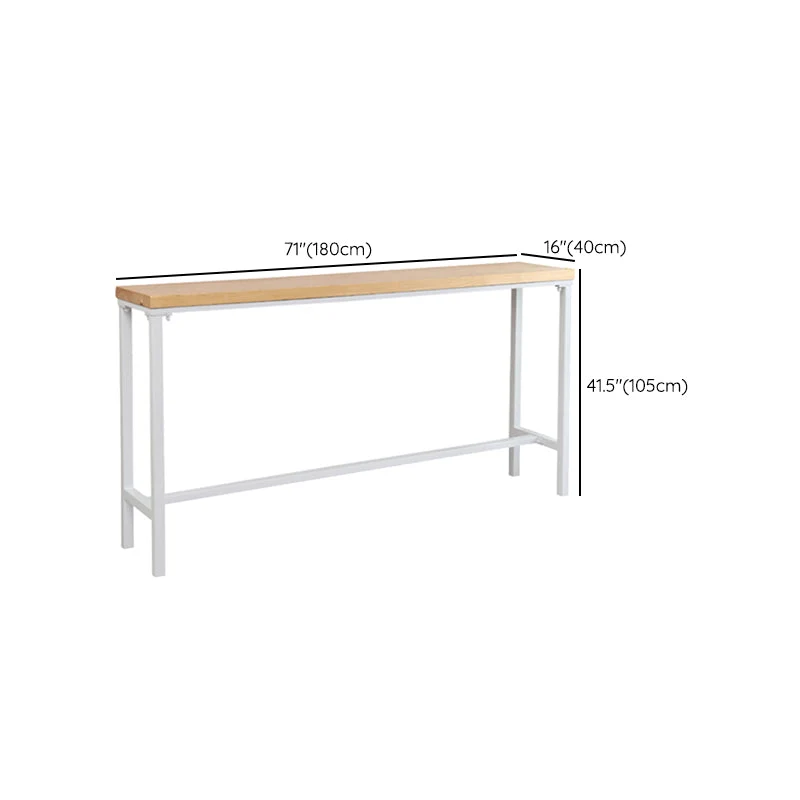 Table de bar rectangulaire en bois de style moderne, ensemble de 1/5/9 pièces pour la cuisine Clearhalo