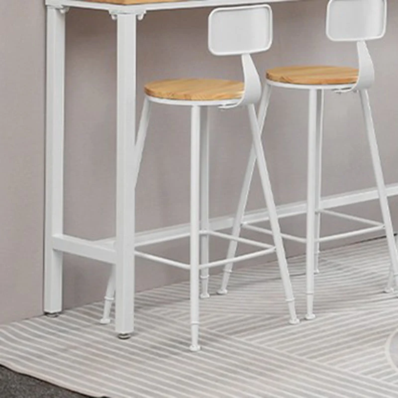 Table de bar rectangulaire en bois de style moderne, ensemble de 1/5/9 pièces pour la cuisine Clearhalo