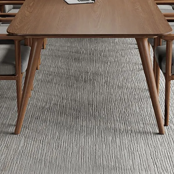 Table de bureau de forme rectangulaire, table de conférence à 4 pieds en marron Clearhalo