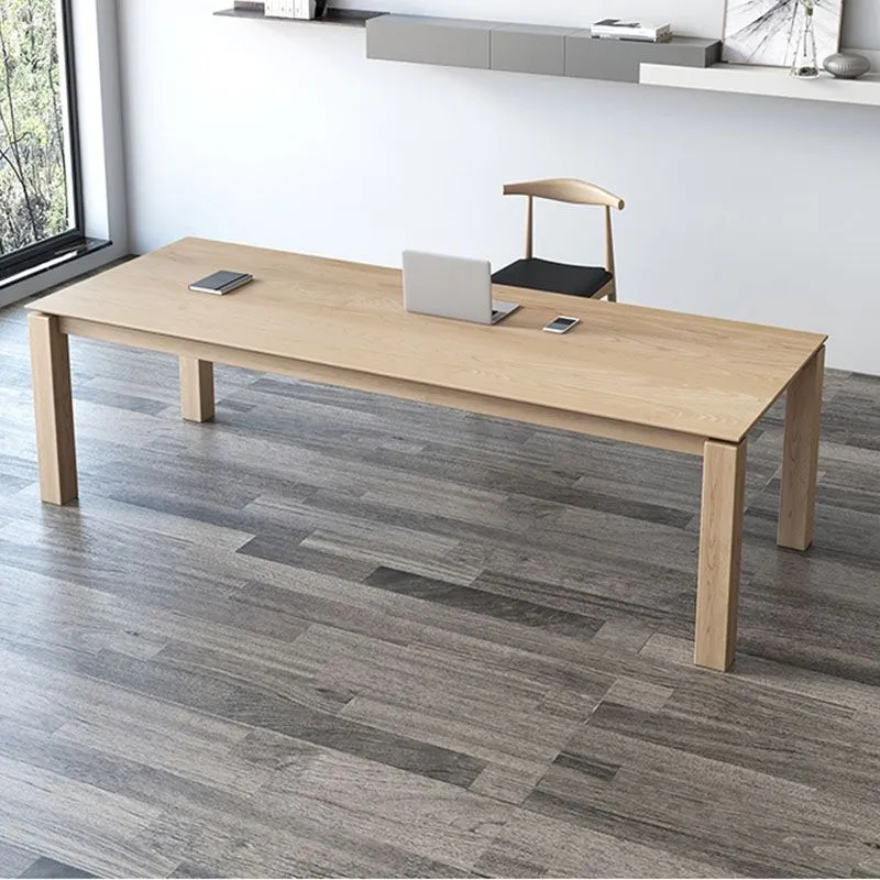 Table de bureau moderne simple, bureau en pin de 30 pouces de hauteur pour la maison Clearhalo