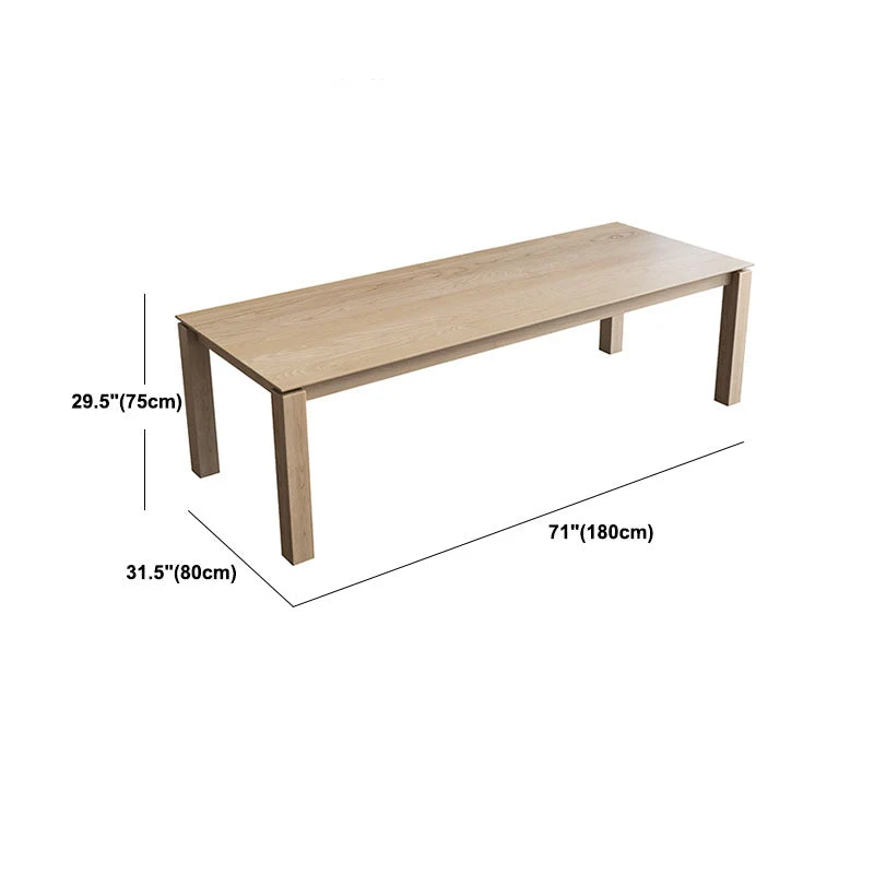 Table de bureau moderne simple, bureau en pin de 30 pouces de hauteur pour la maison Clearhalo
