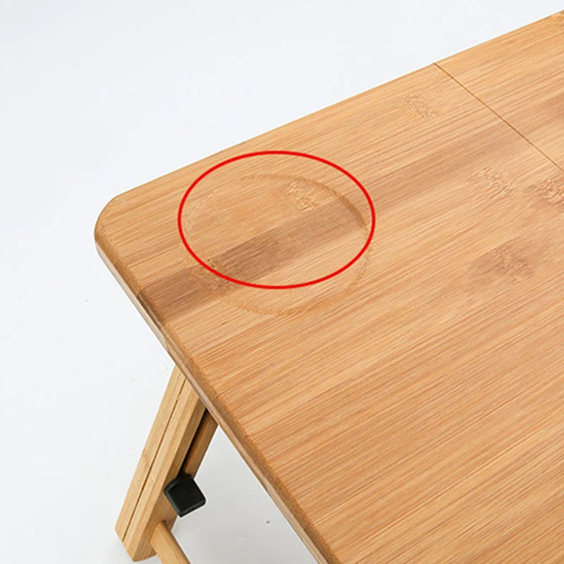 Table de bureau pliante en bois de style moderne, de forme rectangulaire, avec 2 pieds, pour le bureau Clearhalo