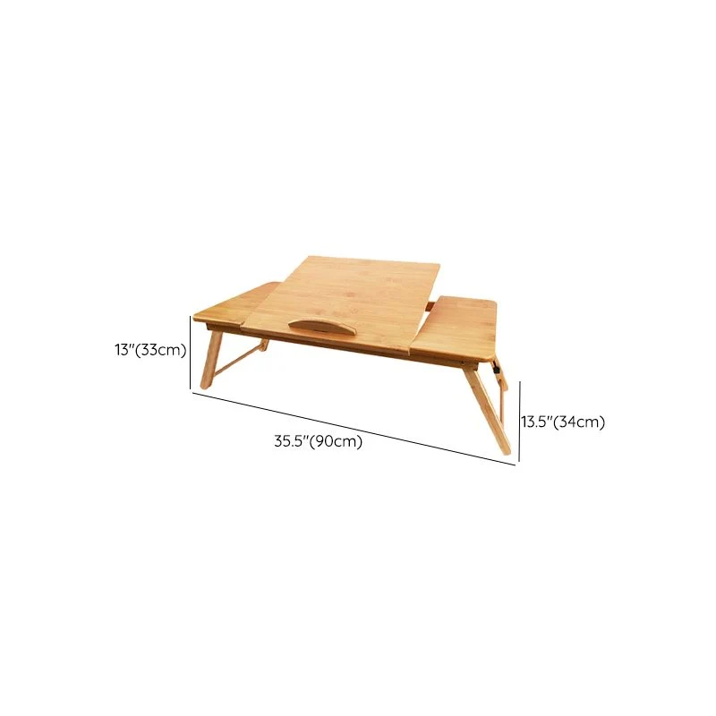 Table de bureau pliante en bois de style moderne, de forme rectangulaire, avec 2 pieds, pour le bureau Clearhalo
