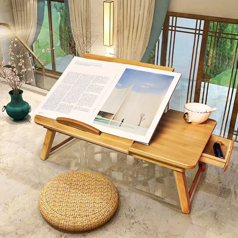 Table de bureau pliante en bois de style moderne, de forme rectangulaire, avec 2 pieds, pour le bureau Clearhalo