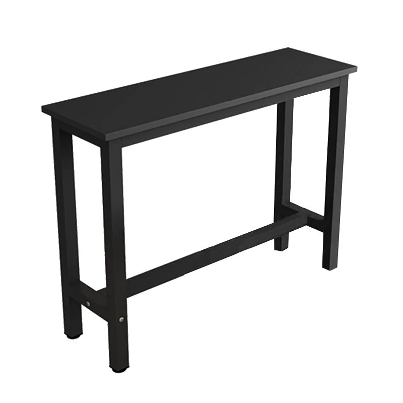 Table de comptoir en bois rectangulaire industrielle, ensemble de 3/4 pièces de Table de Bar pour café Clearhalo