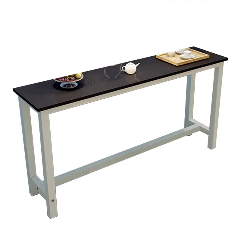 Table de comptoir en bois rectangulaire industrielle, ensemble de 3/4 pièces de Table de Bar pour café Clearhalo