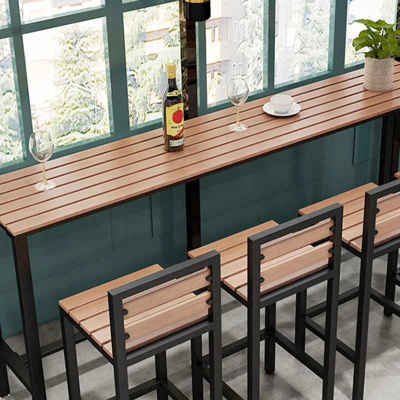 Table de comptoir en bois rectangulaire moderne, ensemble de Table de Bar 1/5/9 pièces avec tabourets hauts pour Bar Clear...